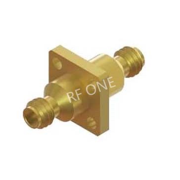 1.0mm母 转 1.0mm母 4孔法兰转接器 110GHz VSWR 1.35