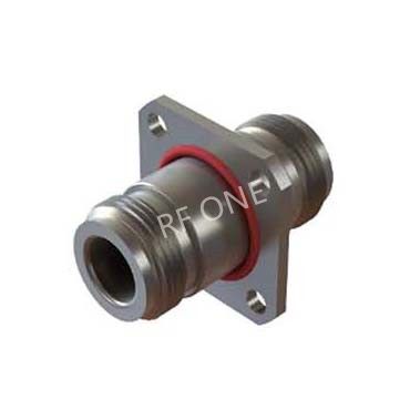 N母 转 N母 4孔法兰转接器 18GHz VSWR 1.2
