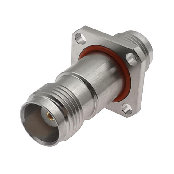 TNCA母 转 TNCA母 4孔法兰转接器 18GHz VSWR 1.2