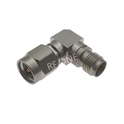 3.5mm公 转 3.5mm母 直角弯头转接器 27GHz VSWR 1.25