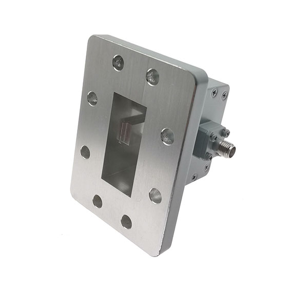 WR112 转 SMA母 波导同轴转接器，6.57-9.99GHz，正交，UDR84法兰