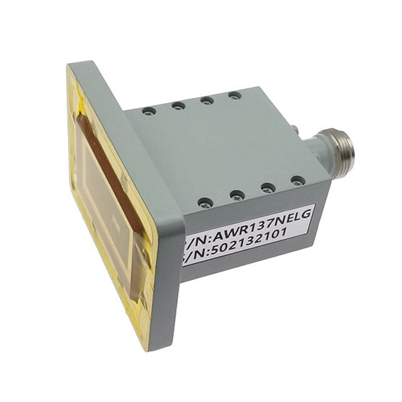 WR137 转 N母 波导同轴转接器，5.37-8.17GHz，端接，PDR70法兰