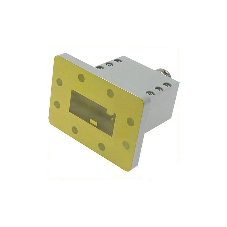 WR137转N母波导同轴转接器, 5.38-8.17GHz, UDR70法兰, 端接