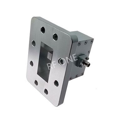 WR159 转 SMA母 波导同轴转接器，4.64-7.05GHz，正交，UDR58法兰