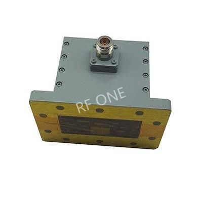 WR229 转 N母 波导同轴转接器，3.22-4.9GHz，正交，UDR40法兰