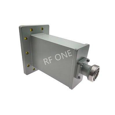 WR284 转 7/16 DIN母 波导同轴转接器，2.6-3.95GHz，端接，UDR32法兰