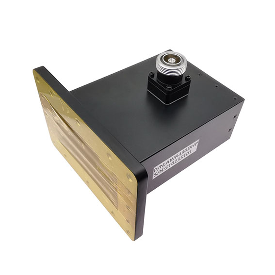 WR430 转 7/16 DIN母 波导同轴转接器，1.72-2.61GHz，正交，UDR22法兰