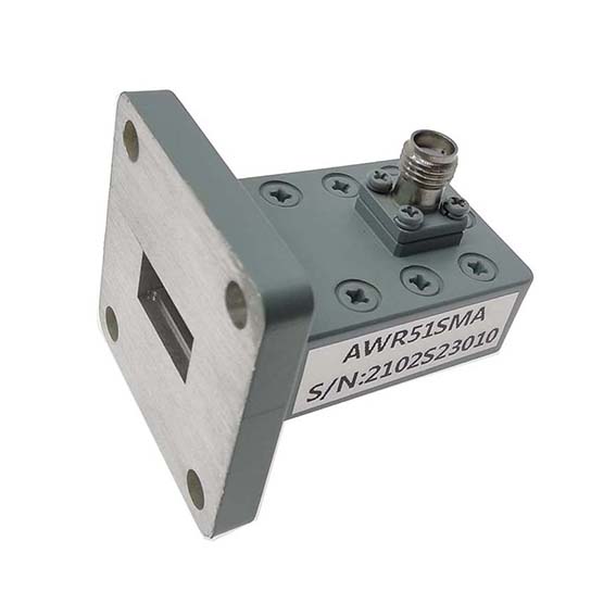 WR51 转 2.92mm母 波导同轴转接器，14.5-22GHz，正交，UBR180法兰