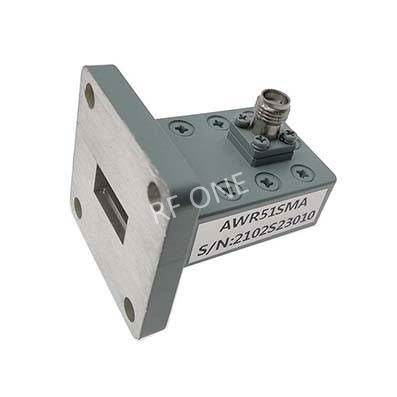 WR51 转 SMA母 波导同轴转接器，14.5-22GHz，正交，UBR180法兰