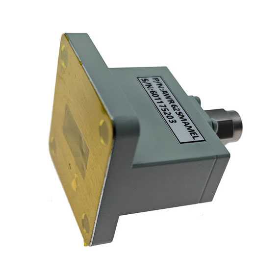 WR62 转 SMA公 波导同轴转接器，11.9-18GHz，端接，UBR140法兰