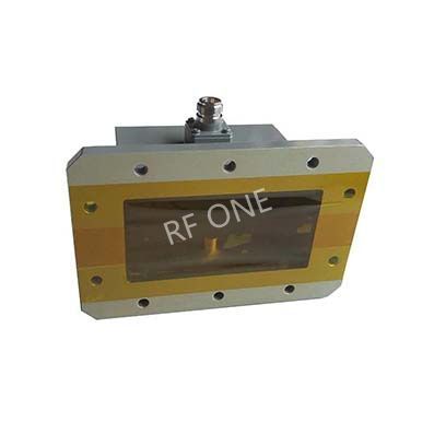 WR650 转 N母 波导同轴转接器，1.13-1.73GHz，正交，UDR14法兰