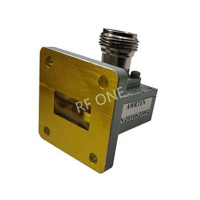 WR75 转 N母 波导同轴转接器，9.84-15GHz，正交，UBR120法兰