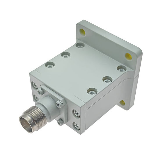 WR90转TNC母波导同轴转接器, 8.2-12.5GHz, UBR100法兰, 端接