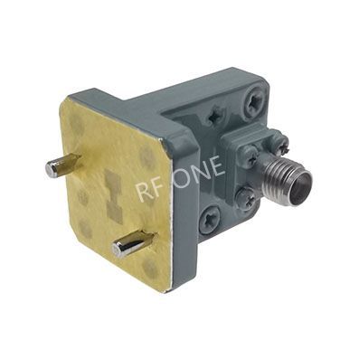 WRD180 转 2.4mm母 双脊波导同轴转接器，18-40GHz，正交