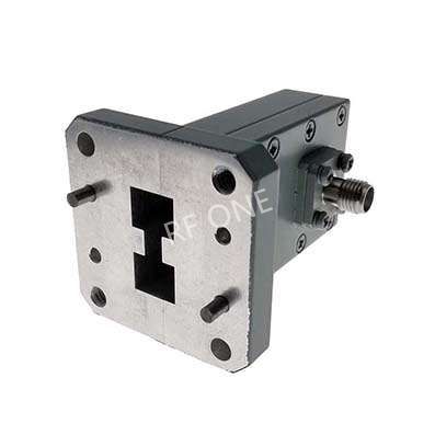 WRD580 转 SMA母 双脊波导同轴转接器，5.8-16GHz，正交