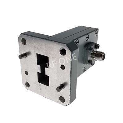 WRD750 转 SMA母 双脊波导同轴转接器，7.5-18GHz，正交