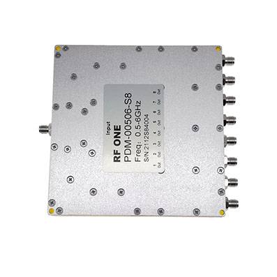 8路 SMA 功分器 0.5-6GHz