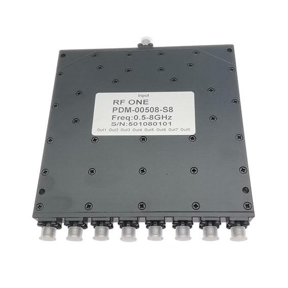 8路 SMA 功分器 0.5-8GHz