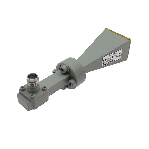 20dB增益, 49.8-70 GHz, WR15标准增益喇叭天线, 1.85mm母头接口