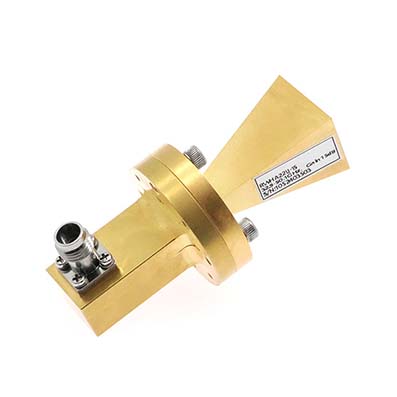 15dB增益, 32.9-50.1 GHz, WR22标准增益喇叭天线, 2.4mm母头接口