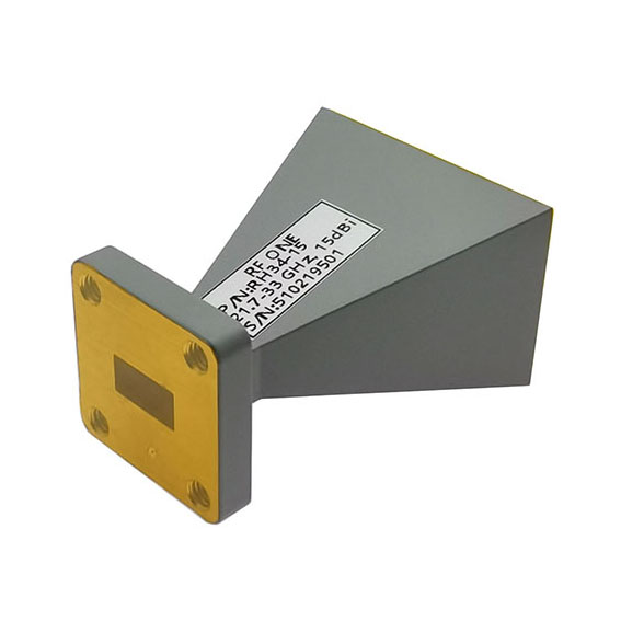 15dB增益, 21.7-33 GHz, WR34标准增益喇叭天线