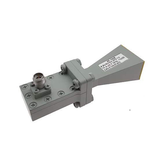 10dB增益, 17.6-26.7 GHz, WR42标准增益喇叭天线, 2.92mm母头接口