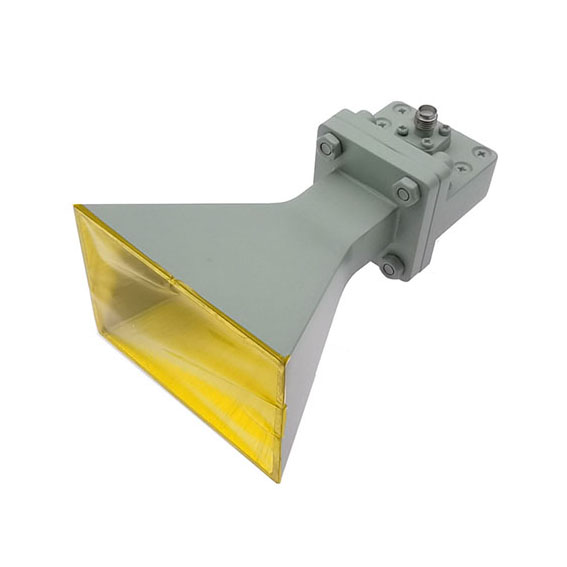 15dB增益, 9.84-15 GHz, WR75标准增益喇叭天线, SMA母头接口