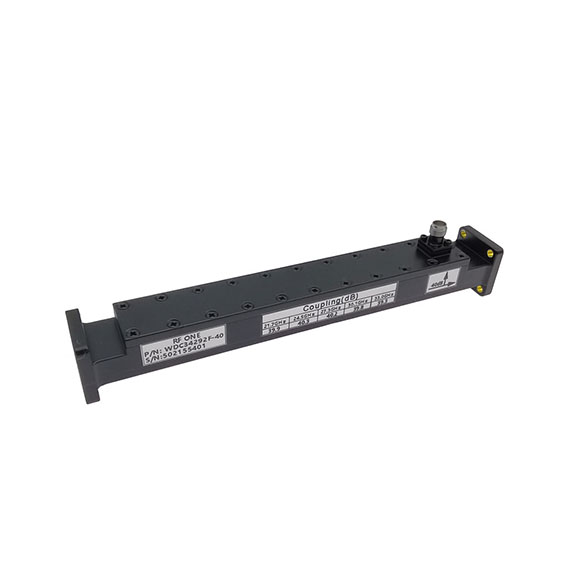 WR42 波导宽臂高定向耦合器, 50 dB, 17.6-26.7 GHz, 2.92mm耦合口